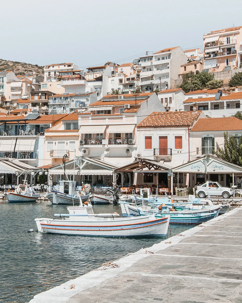 Pythagorion Samos; charming streets and lovely harbor