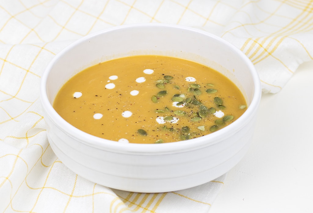 Homemade pumpkin soup