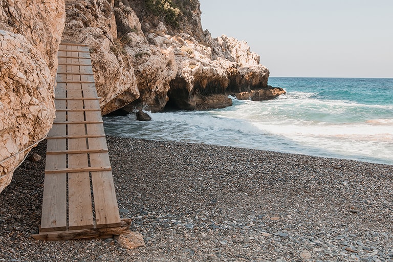 Staircase Mikro Seitani, Samos, Greece