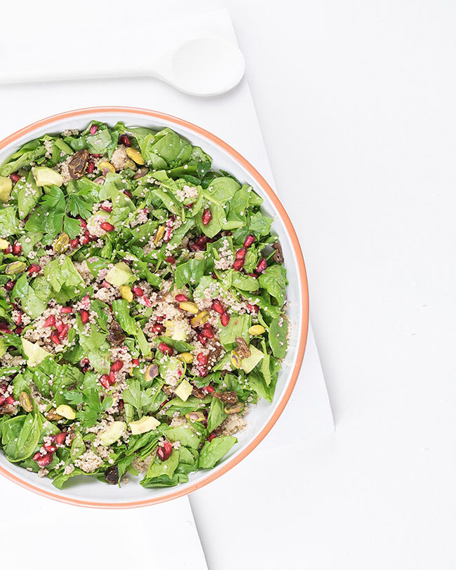 Moroccan couscous salad with pomegranate