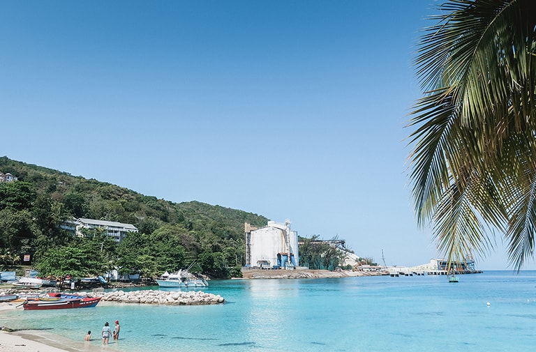 Ocho Rios beach, Jamaica