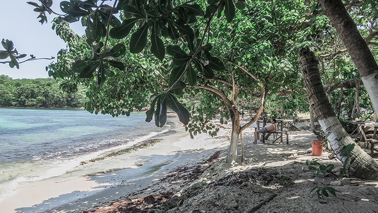 Relaxing at Winnifred Beach, Port Antonio, Jamaica