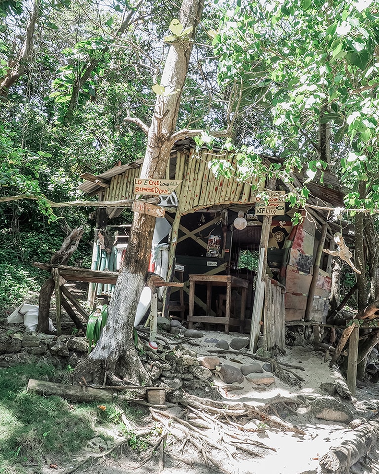 Jamaican atmosphere at Winnifred Beach, Jamaica