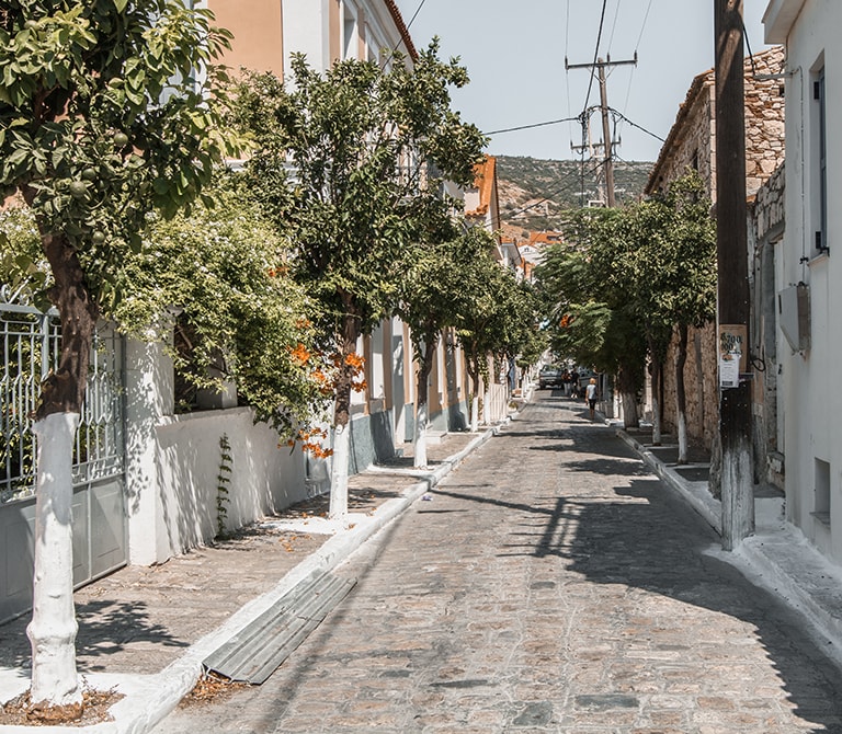 Street life Pythagorion, Samos, Greece