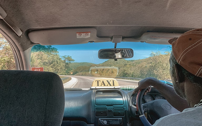 Route taxi, traveling Jamaica