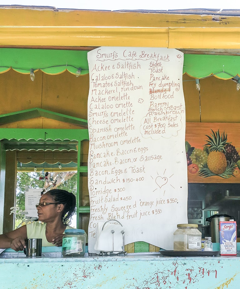 Smurf's café, Treasure Beach, Jamaica