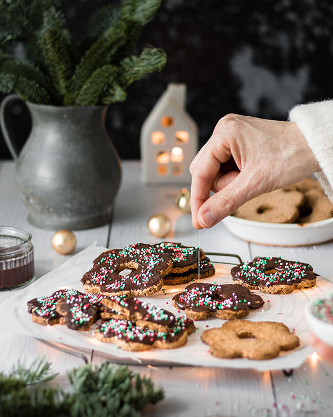 Vegan cut out christmas cookies