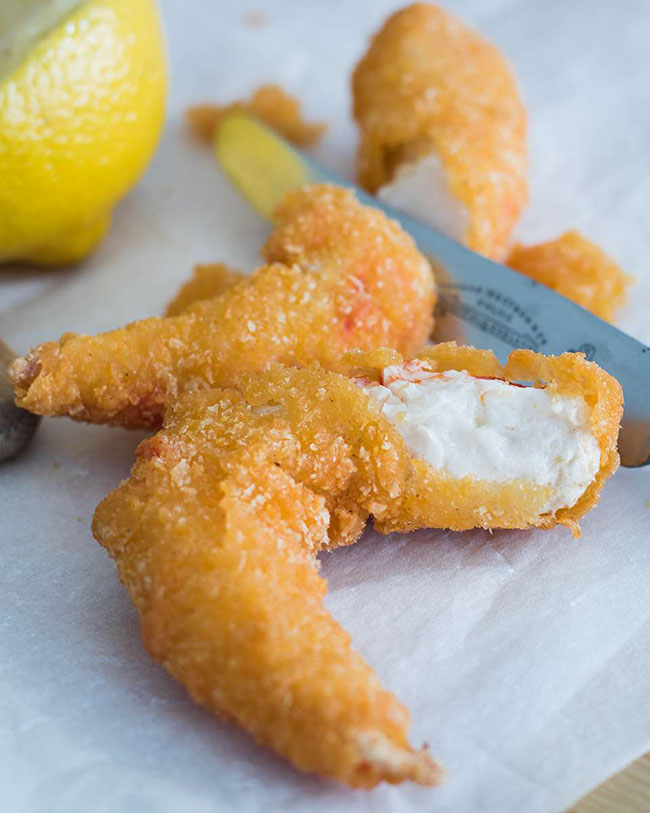 Vegan seafood by Vegan Zeastar: Lemon Shrimpz