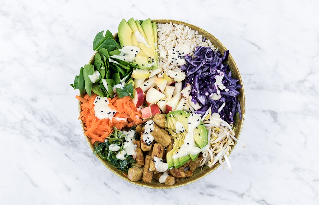 Vegan poke bowl