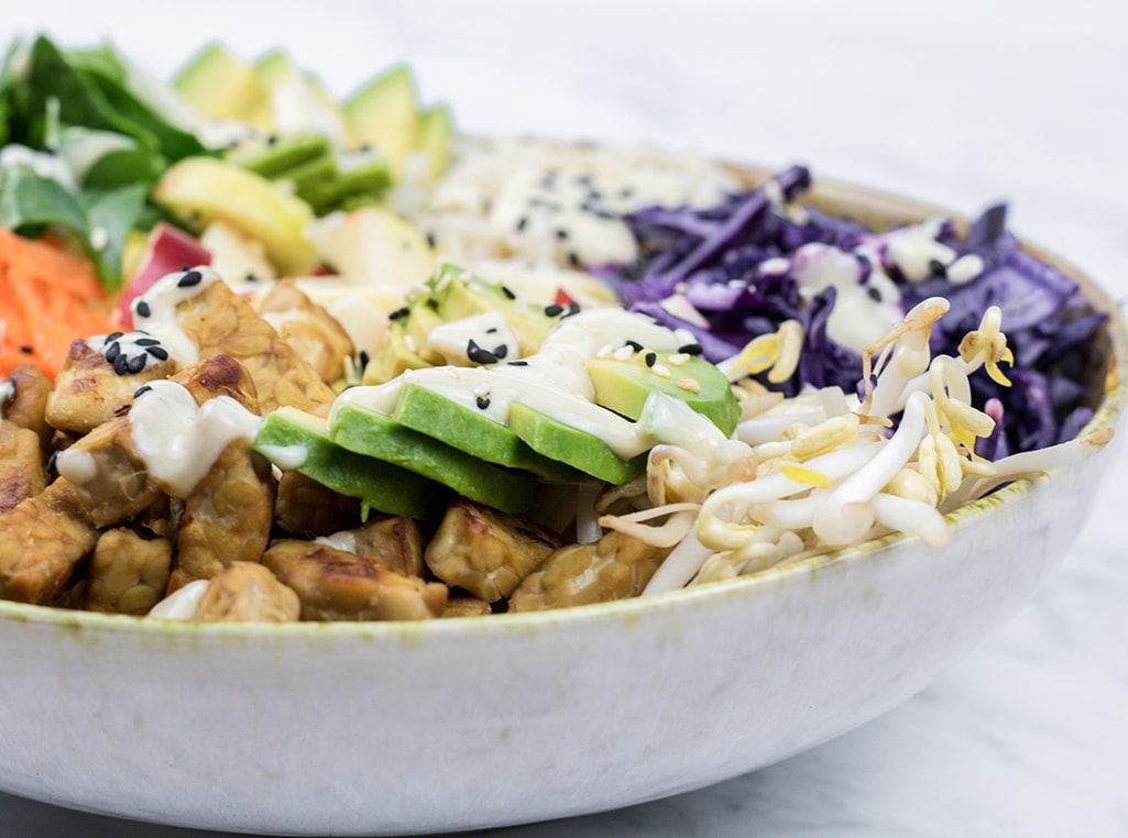 Vegan poke bowl