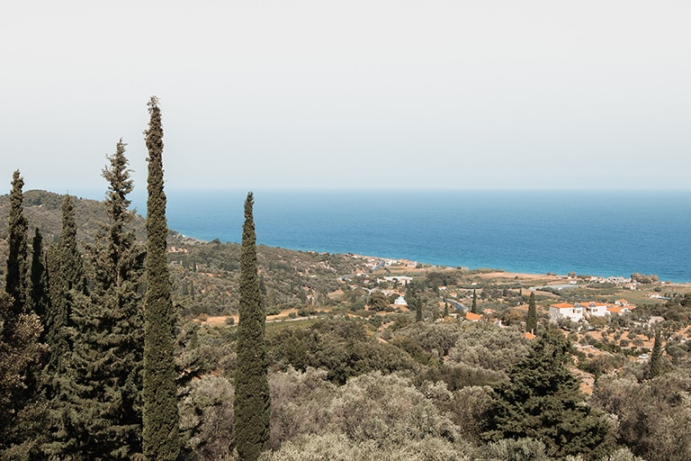 Beautiful view from Pnaka, Samos, Greece