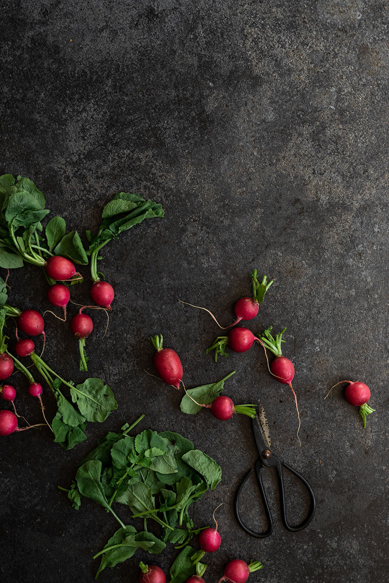 Dark backdrop ‘black pepper’ has a fine grainy texture