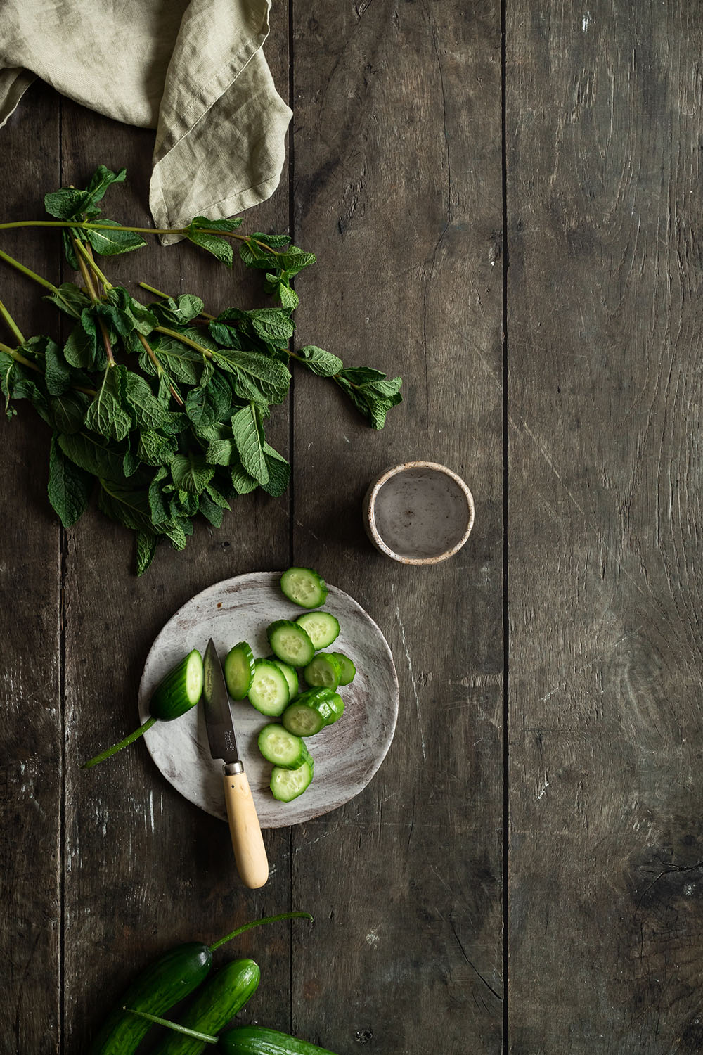 Wooden table backdrop 'cafe table' for photography and styling