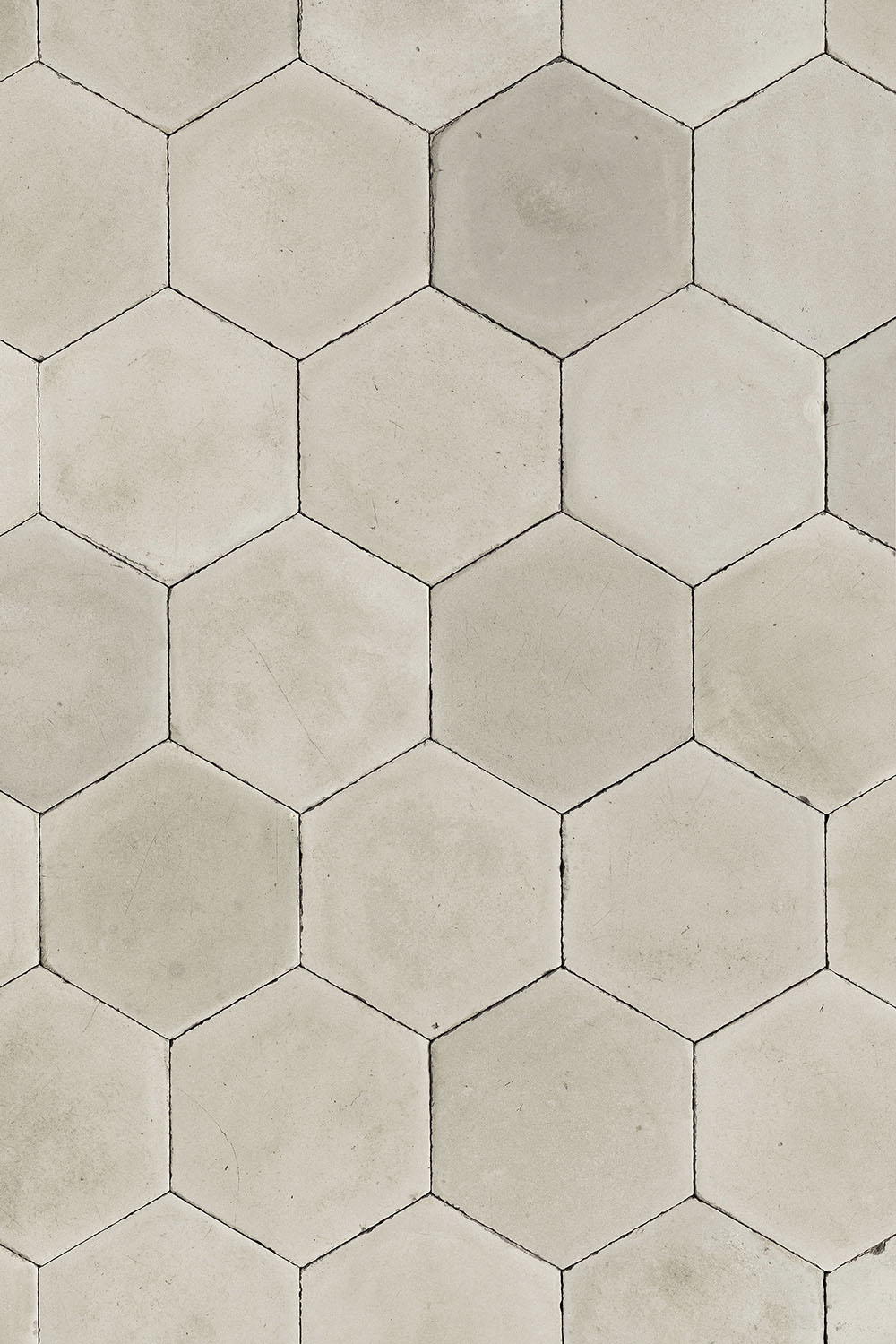 Hexagon floor tiles background with antique look for photography