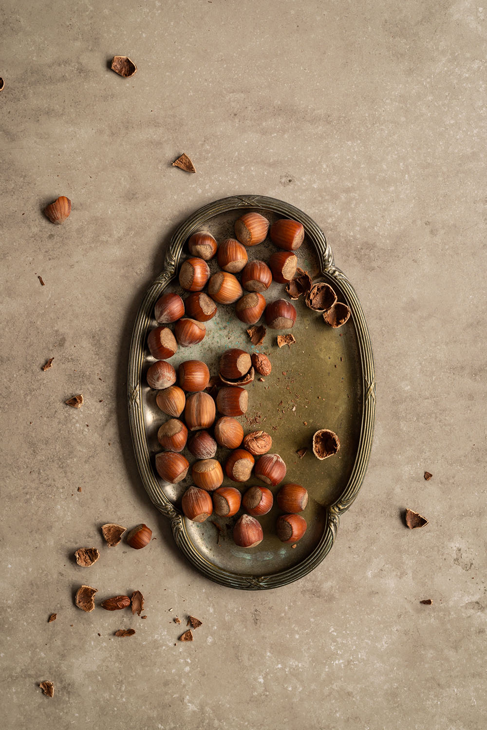 Brown vinyl backdrop for food and product photography & styling