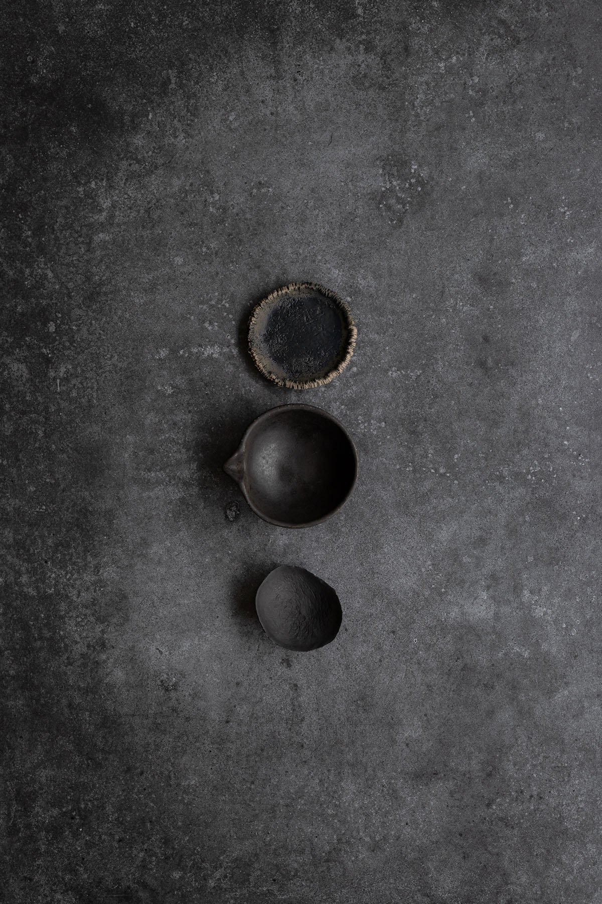 Black textured backdrop