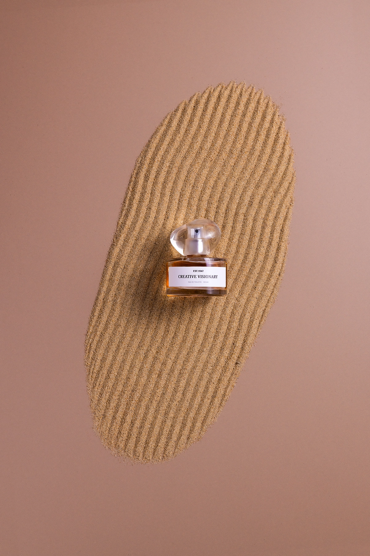 Block colour vinyl backdrop in natural tan tone for photography