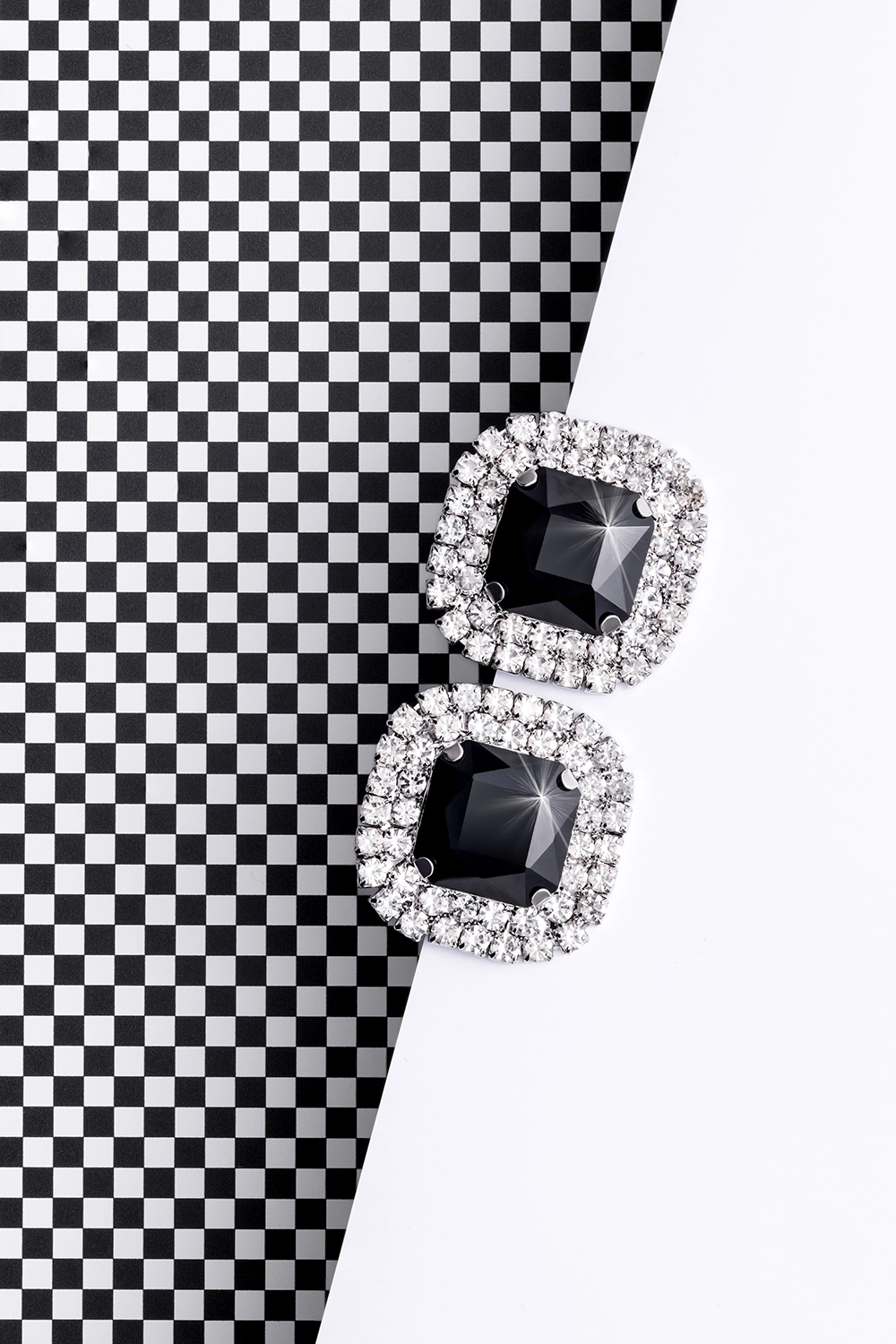 Custom mini check vinyl backdrop for photographers and stylists