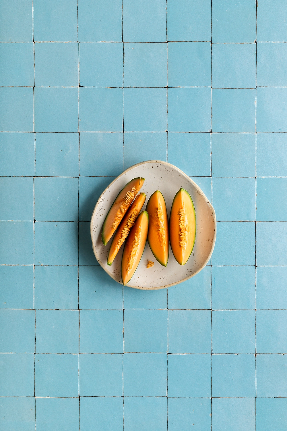 Light blue tile backdrop for food styling, product & food photography
