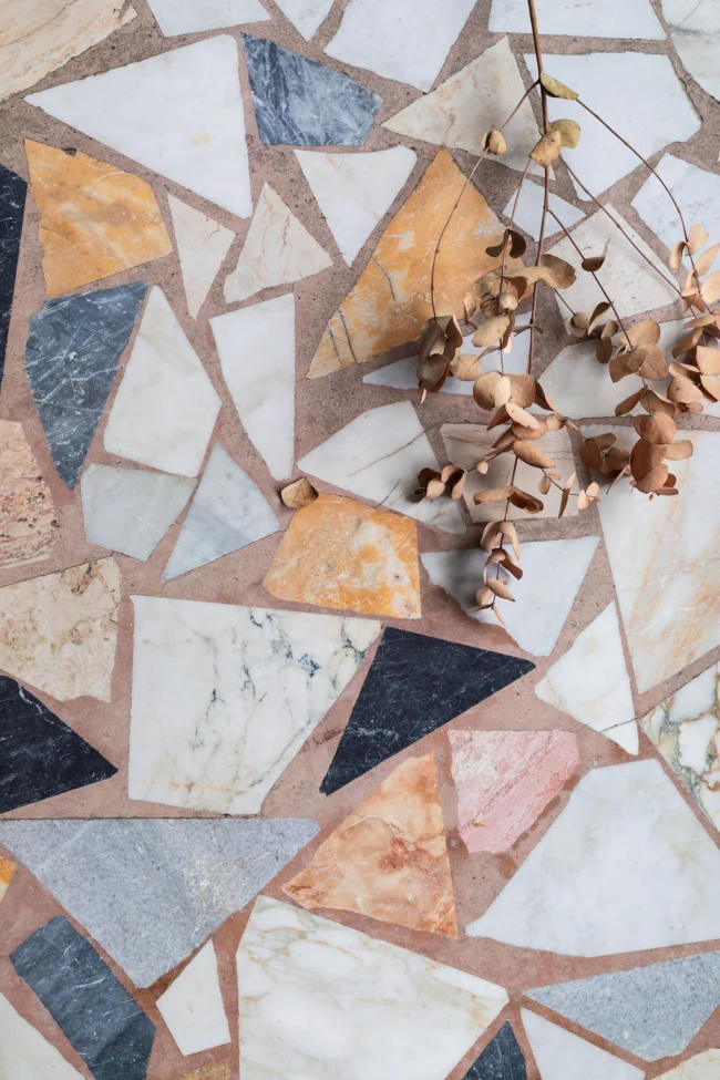 Mosaic tiled floor photography background printed on quality vinyl