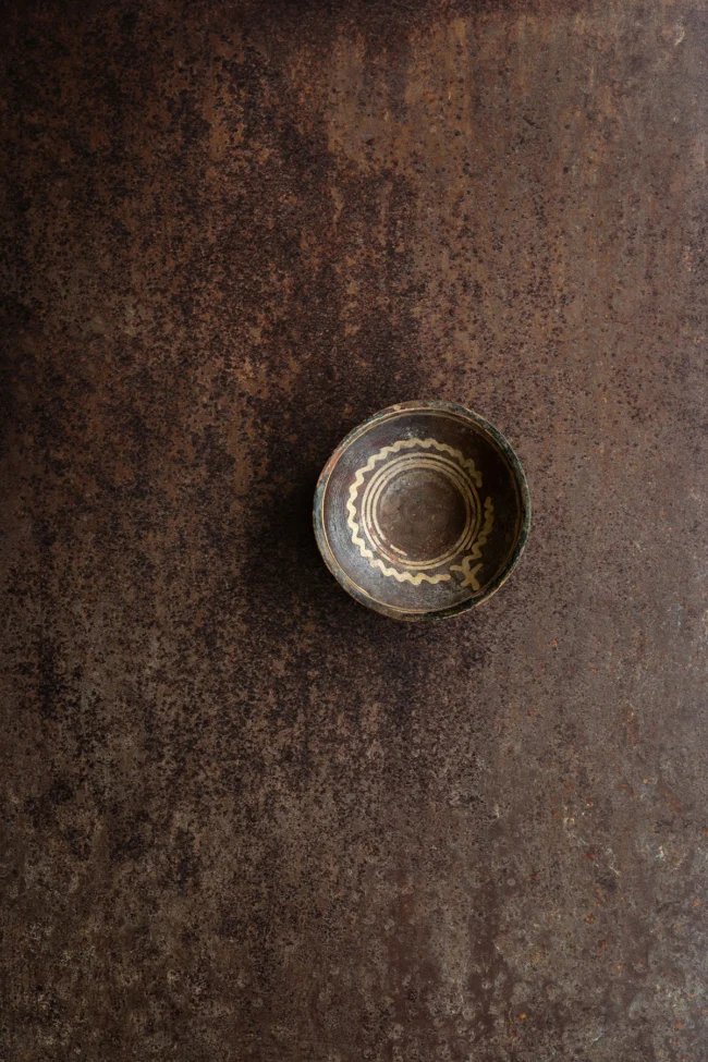 Rust effect photography background in dark brown color