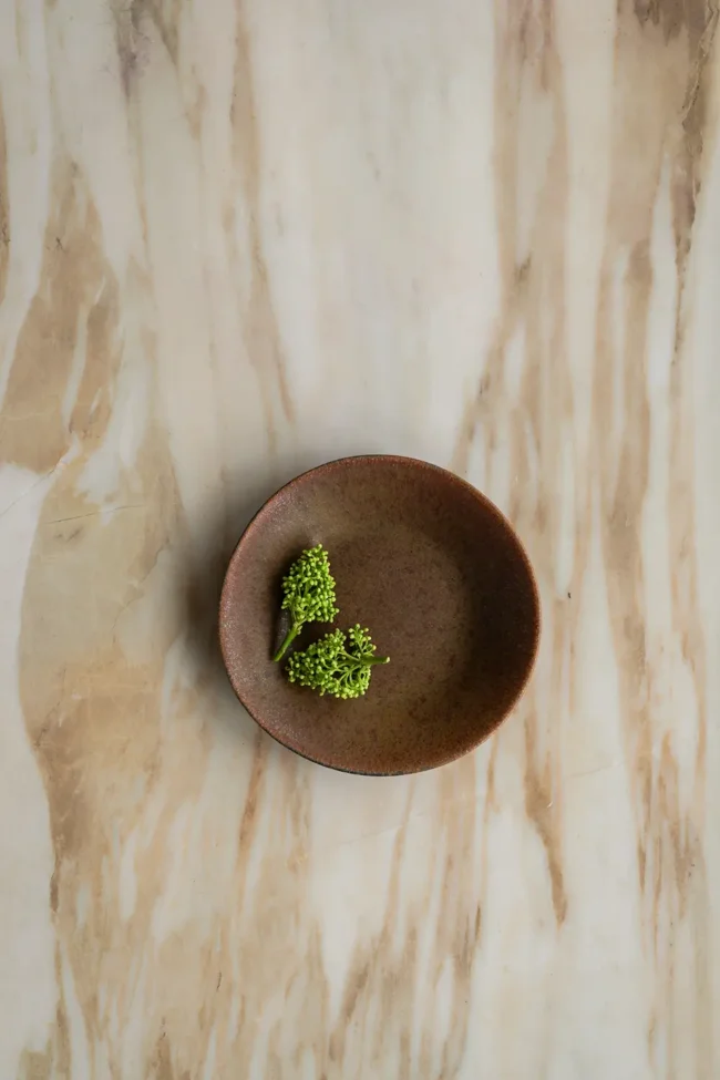 Brown marble photography surface for making storytelling visuals