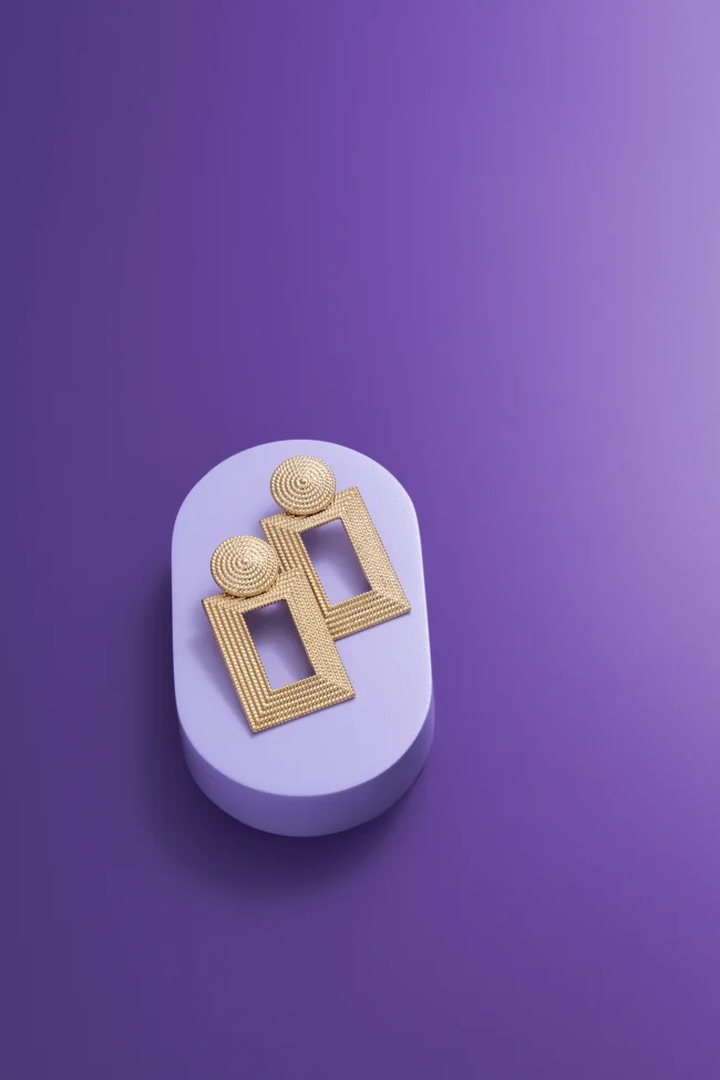 Purple vinyl backdrop for product photography and styling