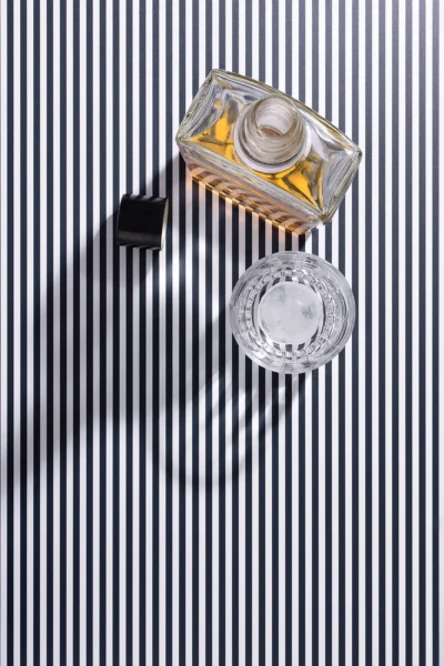 Custom color fine stripe backdrop for styling and photography