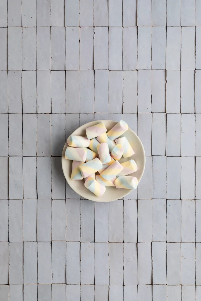 Rectangular tiles vinyl backdrop for food and product photography