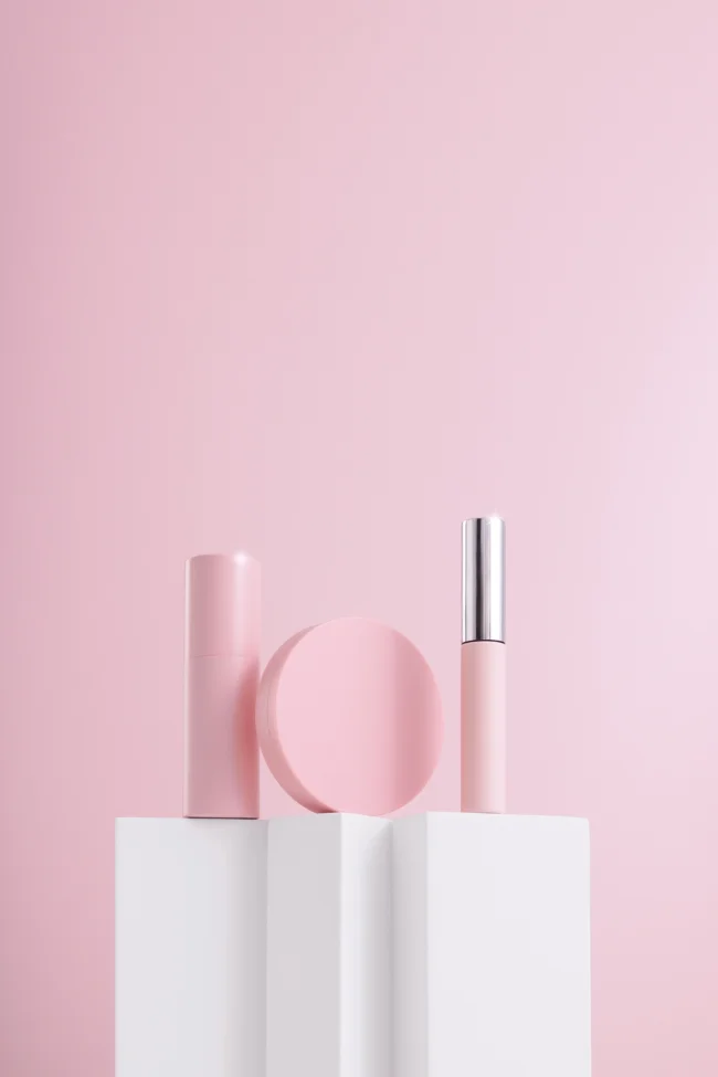 Plain soft pink backdrop for product photography & video making
