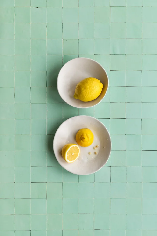 Mint tiles vinyl backdrop for professional photography and styling