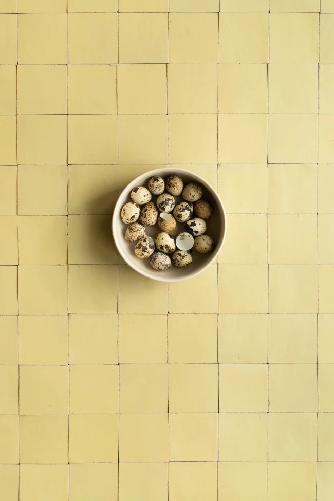 Tile photography background in spring primrose yellow color