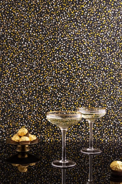 Black terrazzo surface Celebration | Luxury photography