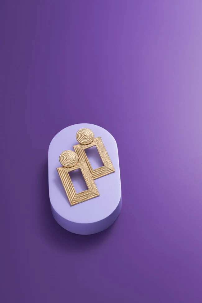 Purple vinyl backdrop for product photography and styling