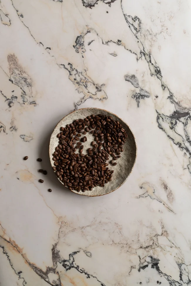 Stunning marble food styling backdrop with antique look